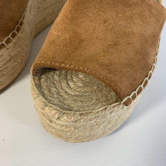 Marc Fisher Tan Wedge Sandals - Picture 4 of 11